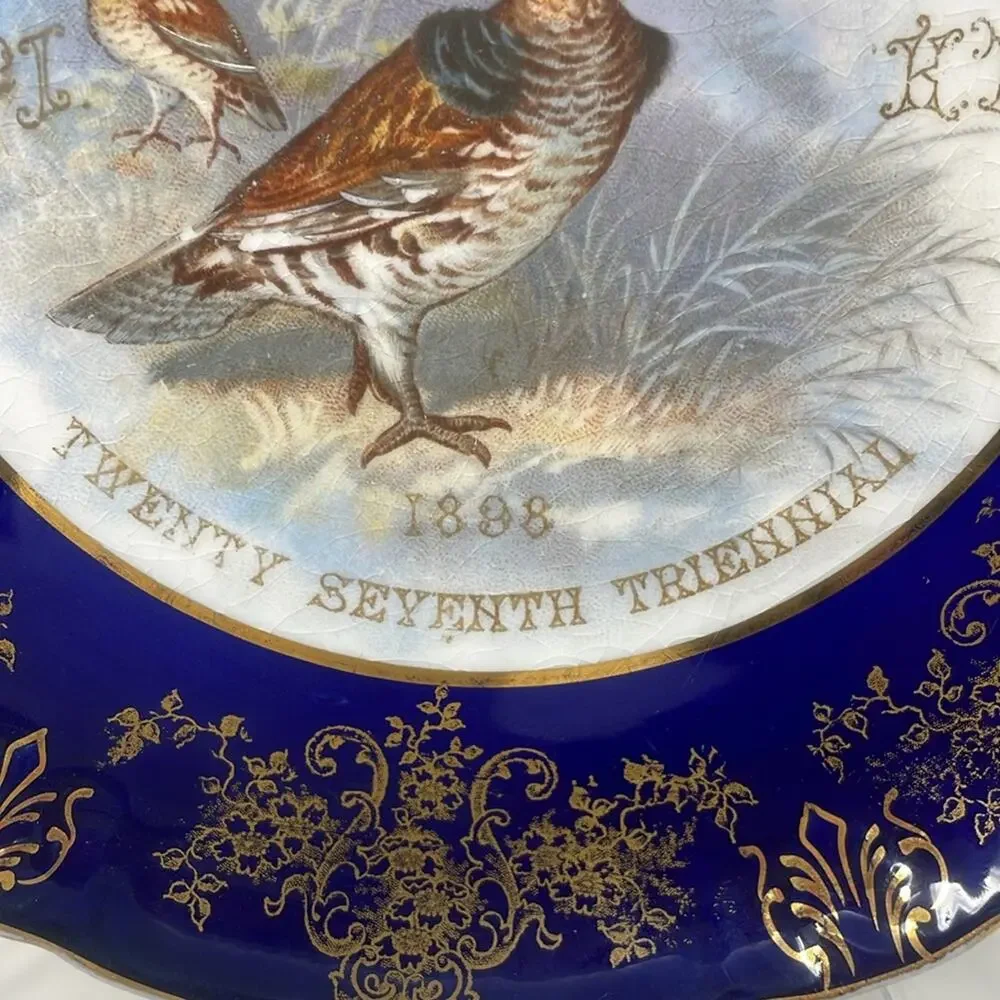 Antique Knights Templar 8 ” Wildlife Series Portrait Plate